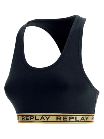 Replay Underwear Bustier in Schwarz/ Gold