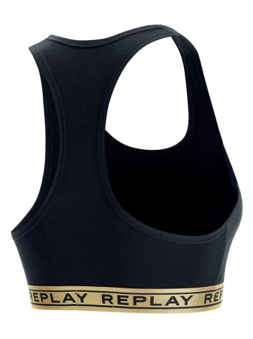 Replay Underwear Bustier in Schwarz/ Gold