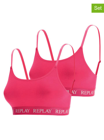 Replay Underwear Topy (2 szt.) w kolorze różowym