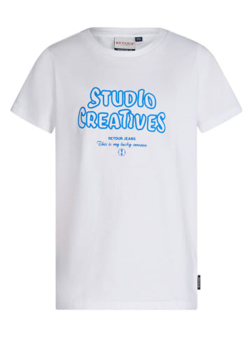 Retour Shirt "Evan" in Weiß