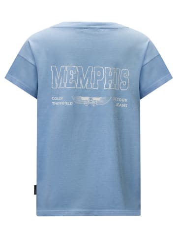 Retour Shirt lichtblauw