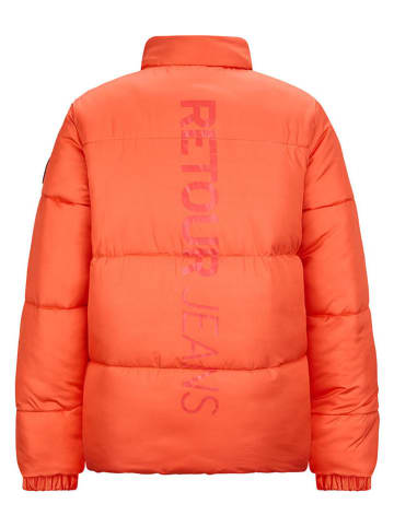 Retour Steppjacke "Carsten" in Rot/ Beige