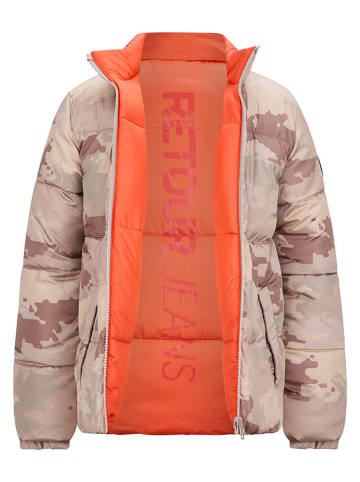 Retour Kurtka pikowana "Carsten" w kolorze czerwono-beżowym