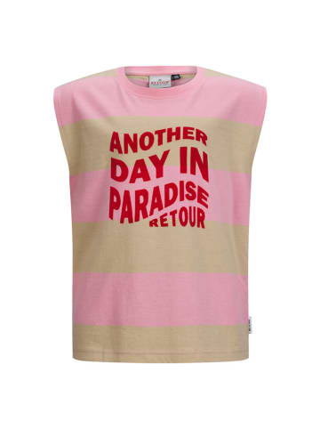 Retour Top "Gislene" in Rosa/ Beige