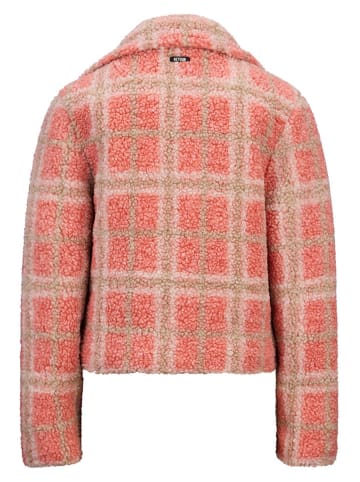 Retour Fleecejacke "Filou" in Rosa/ Hellbraun/ Rot