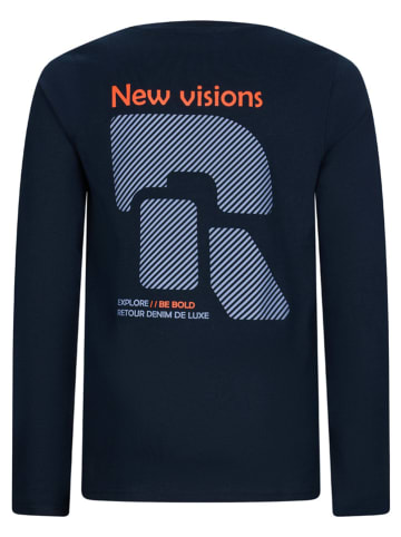 Retour Longsleeve "Florian" in Dunkelblau