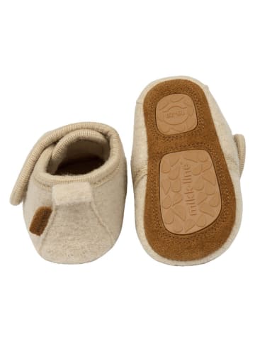 mikk-line Buty w kolorze beżowym do raczkowania