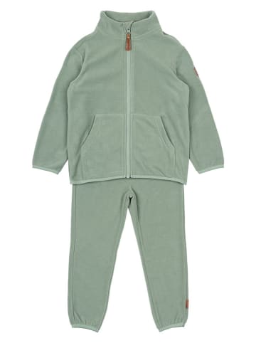 mikk-line 2-delige fleece outfit groen