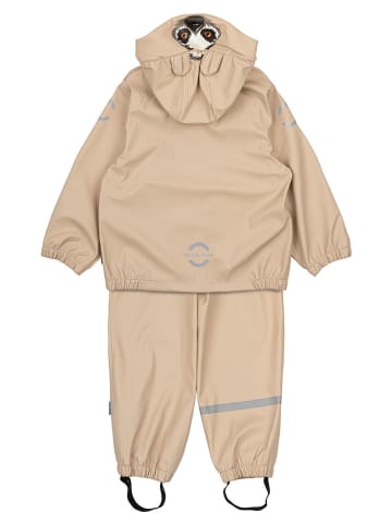 mikk-line 2-delige regenoutfit beige