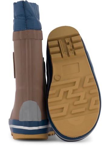 mikk-line Winterboots blauw/bruin