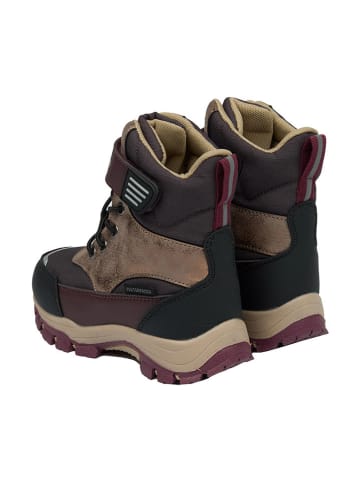 mikk-line Winterboots goudkleurig/bordeaux