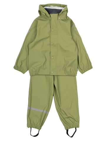 mikk-line 2-delige regenoutfit groen