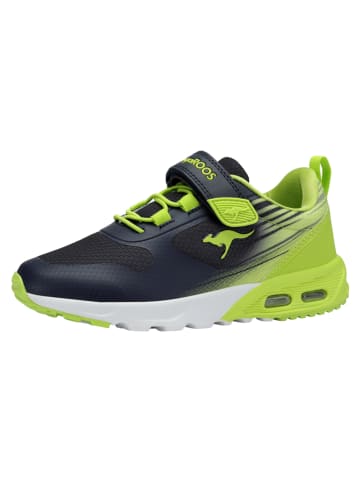 Kangaroos Sneakers "KX-Tempo EV" zwart/groen