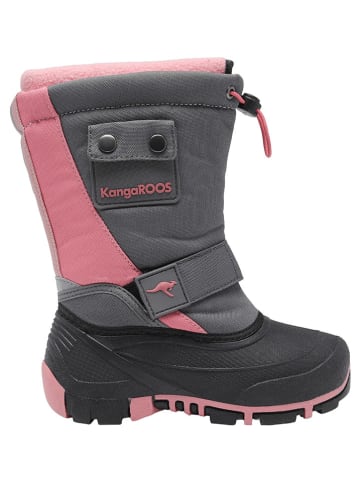 Kangaroos Winterlaarzen "Kanga-Bean II" grijs/lichtroze