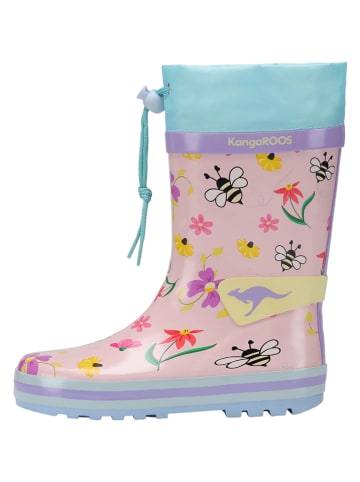 Kangaroos Rubberlaarzen "Summerrain" lichtroze/lichtblauw