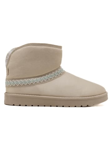 C'M Botki zimowe w kolorze beżowym