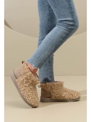 C'M Botki zimowe w kolorze khaki