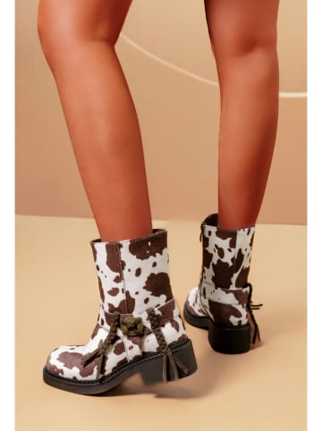 C'M Boots bruin/wit