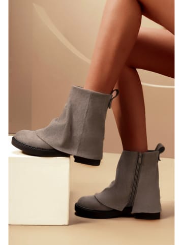 C'M Botki w kolorze khaki