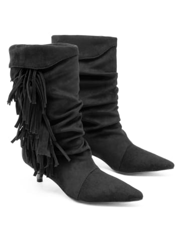 C'M Botki w kolorze czarnym