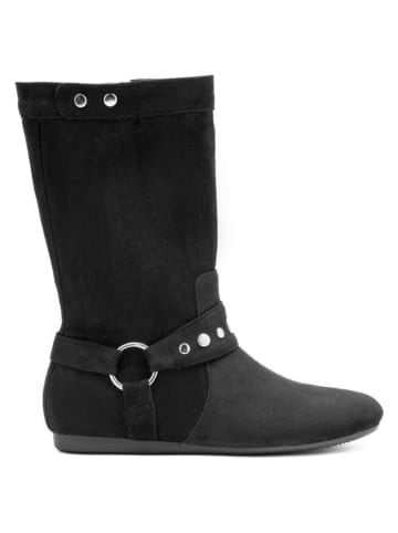 C'M Botki w kolorze czarnym