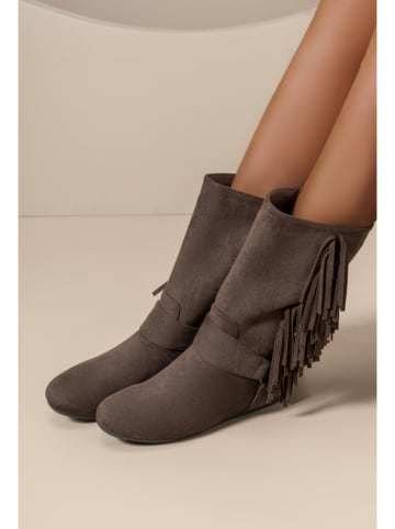 C'M Botki w kolorze brązowym