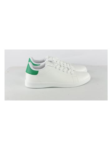 C'M Sneakersy w kolorze biało-zielonym