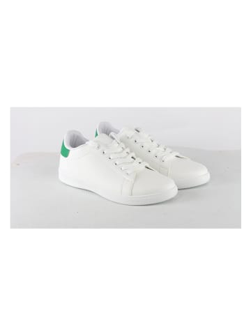 C'M Sneakersy w kolorze biało-zielonym