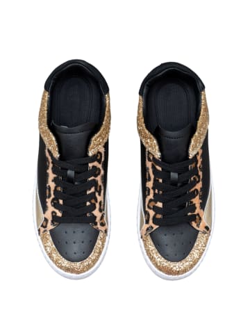 C'M Sneakers in Schwarz/ Gold