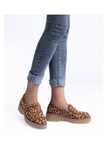 C'M Mocassins lichtbruin