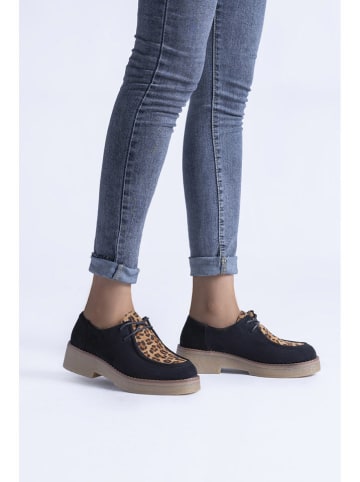 C'M Trzewiki w kolorze granatowo-beżowo-jasnobrązowym