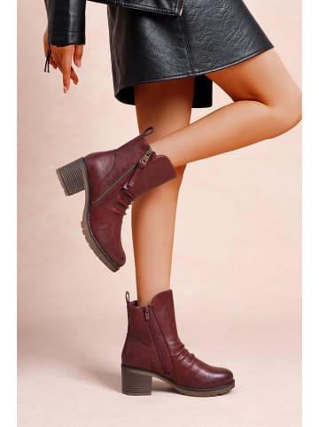 Foreverfolie Enkellaarzen rood