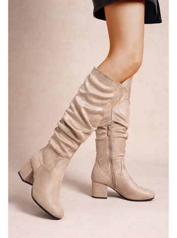 Foreverfolie Kozaki w kolorze khaki