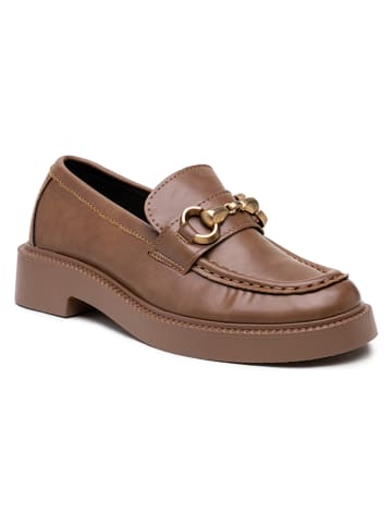 Foreverfolie Mokassins in Hellbraun