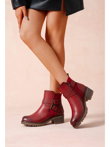 Foreverfolie Enkellaarzen rood