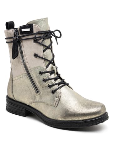 Foreverfolie Boots in Gold/ Grau
