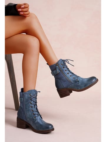 Foreverfolie Botki w kolorze niebieskim