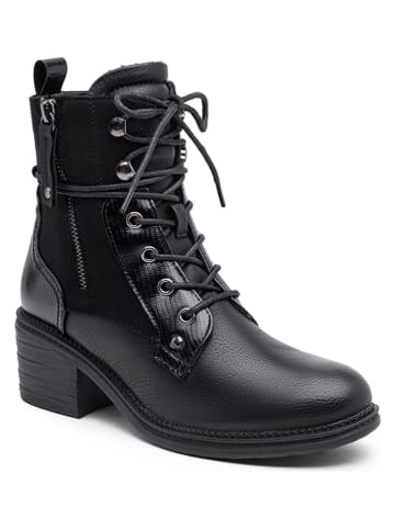 Foreverfolie Stiefeletten in Schwarz