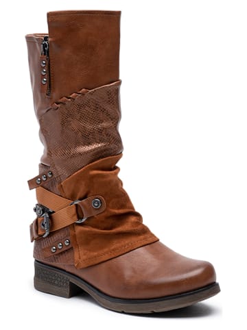 Foreverfolie Stiefel in Hellbraun