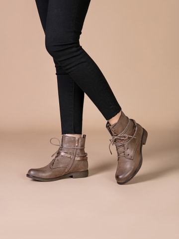 Foreverfolie Botki w kolorze brązowym