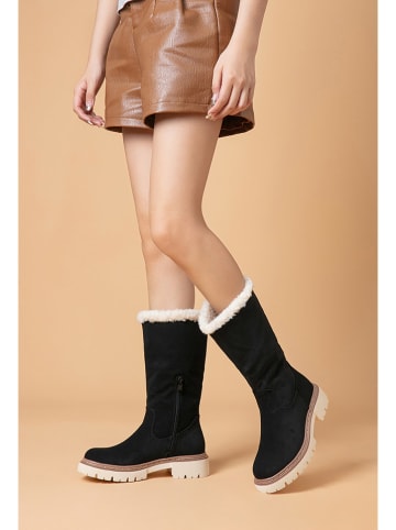 Foreverfolie Kozaki zimowe w kolorze czarnym