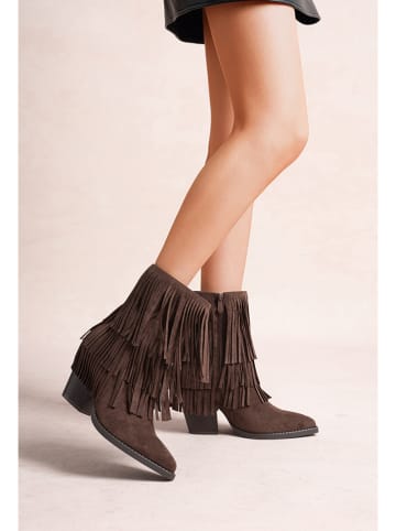 Foreverfolie Enkellaarzen bruin