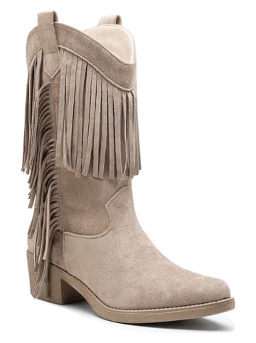 Foreverfolie Enkellaarzen beige