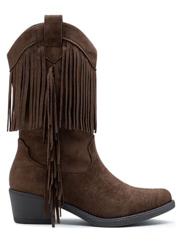 Foreverfolie Botki w kolorze brązowym