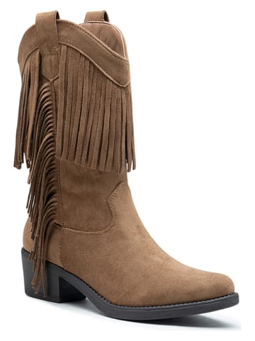 Foreverfolie Stiefeletten in Beige