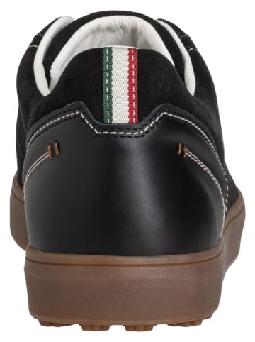 DOLOMITE Skórzane sneakersy "Sorapis" w kolorze czarnym