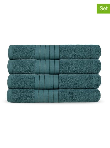 Good Morning 4-delige set: handdoeken groen