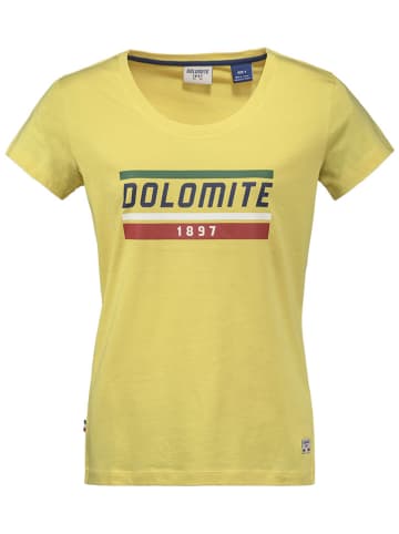 DOLOMITE Koszulka "Gard" w kolorze żółtym