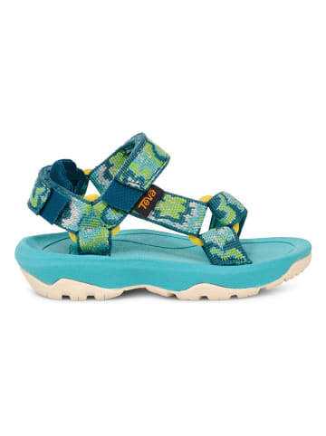 Teva Sandały trekkingowe "Hurricane XLT 2" w kolorze niebiesko-zielono-turkusowym