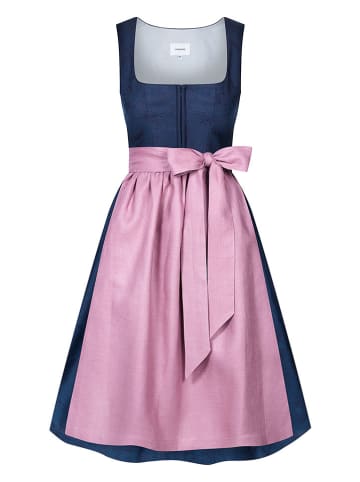 LIMBERRY Dirndl "Cecily" in Rosa/ Dunkelblau